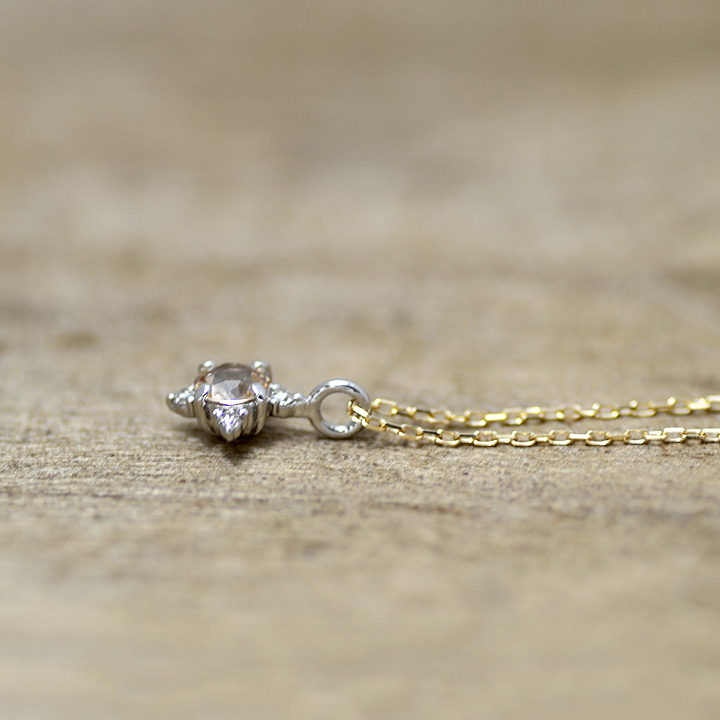 umu -アム- FINE JEWELRY STUIDIOK18/PT900 インペリアルトパーズ ダイヤモンド ペンダント 「Etoile」pn0657_5.jpg