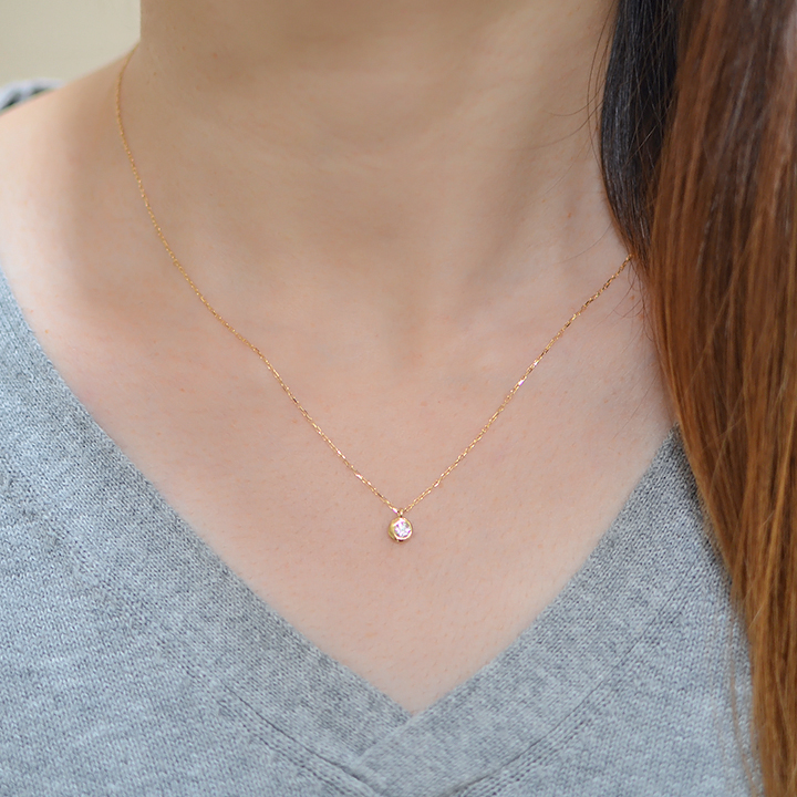 umu -アム- FINE JEWELRY STUIDIOダイヤモンド 0.1ct ペンダント 「Moon」pn0664_9.jpg