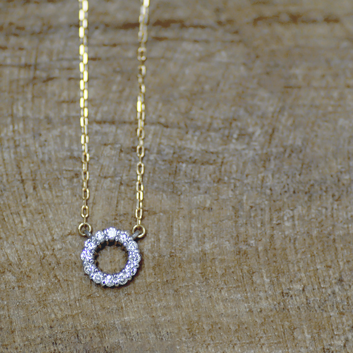 umu -アム- FINE JEWELRY STUIDIOダイヤモンド ネックレス 「Halo」pn0665_1.jpg