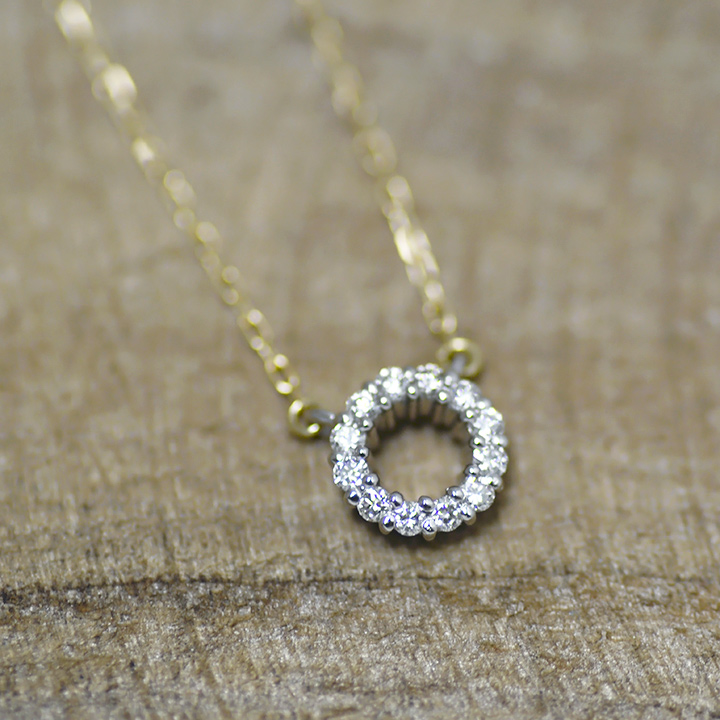 umu -アム- FINE JEWELRY STUIDIOダイヤモンド ネックレス 「Halo」pn0665_3.jpg