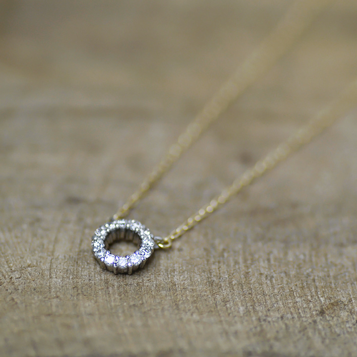 umu -アム- FINE JEWELRY STUIDIOダイヤモンド ネックレス 「Halo」pn0665_4.jpg