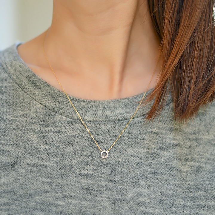 umu -アム- FINE JEWELRY STUIDIOダイヤモンド ネックレス 「Halo」pn0665_8.jpg