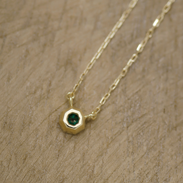 umu -アム- FINE JEWELRY STUIDIOK18 エメラルド ネックレスpn0671_6.jpg