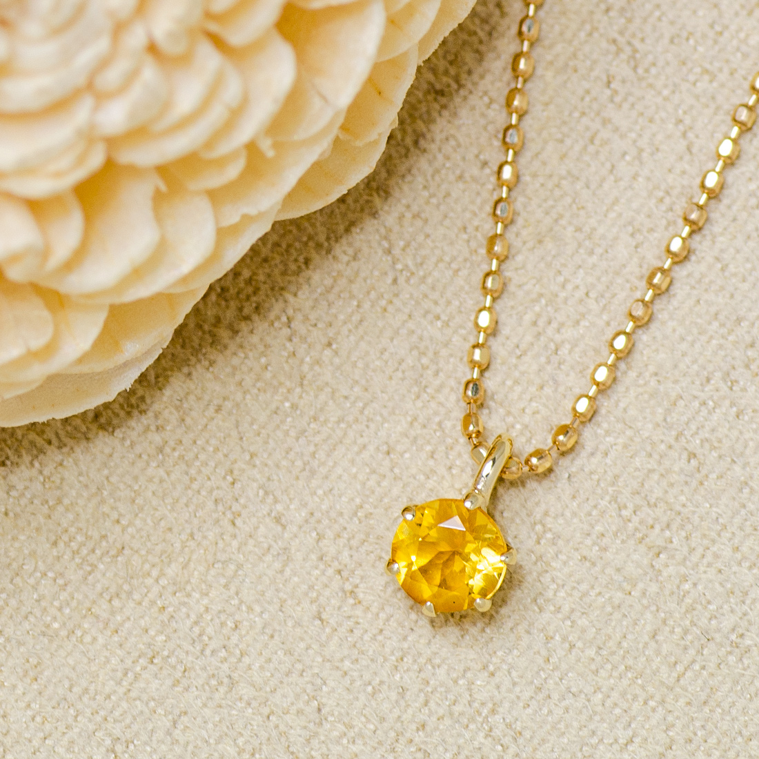 umu -アム- FINE JEWELRY STUIDIOK10 シトリン ペンダントpn0673_1.jpg