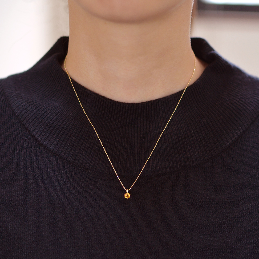 umu -アム- FINE JEWELRY STUIDIOK10 シトリン ペンダントpn0673_i2.jpg