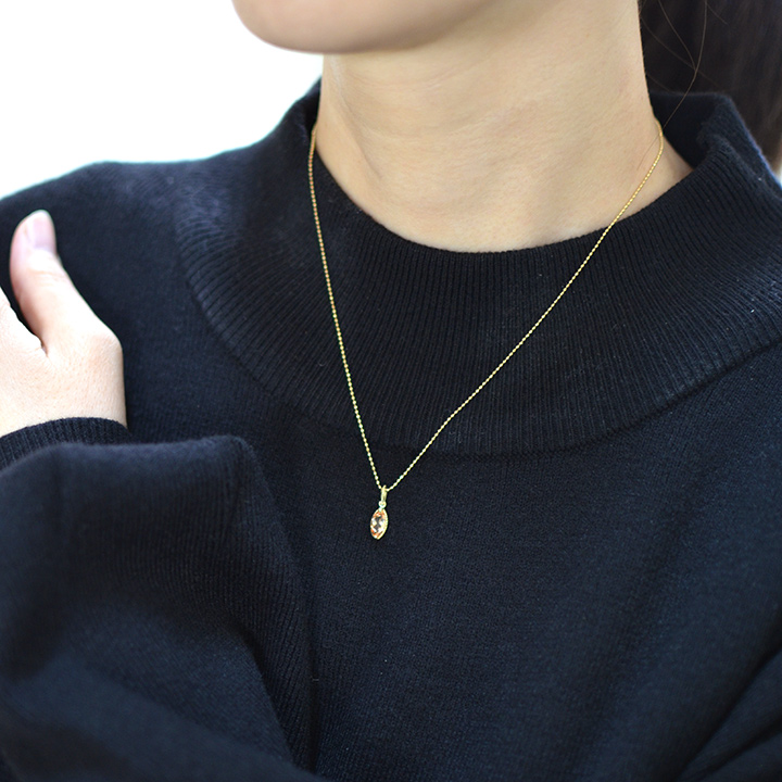 umu -アム- FINE JEWELRY STUIDIOK18 インペリアルトパーズ ペンダントトップ 「beato」pn0675_i3.jpg