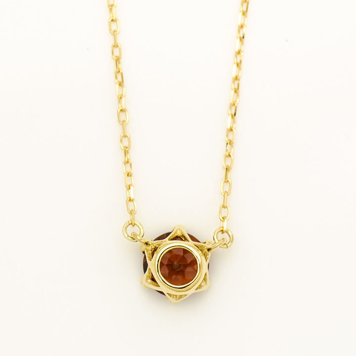 umu -アム- FINE JEWELRY STUIDIOK18 ガーネット ネックレス 「reginetta」pn0676_u.jpg