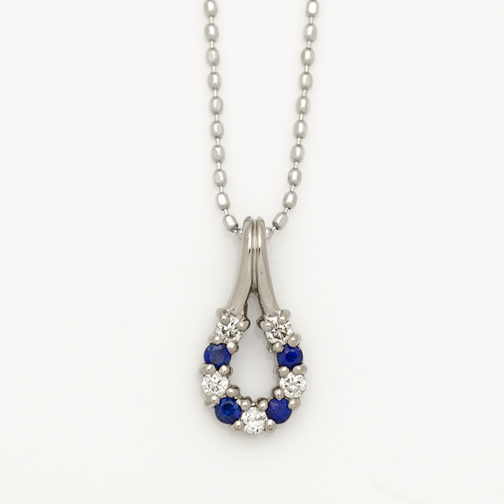umu -アム- FINE JEWELRY STUIDIOK18 ブルーサファイア ダイヤモンド ペンダントトップ 「fortuna」pn0680_m.jpg