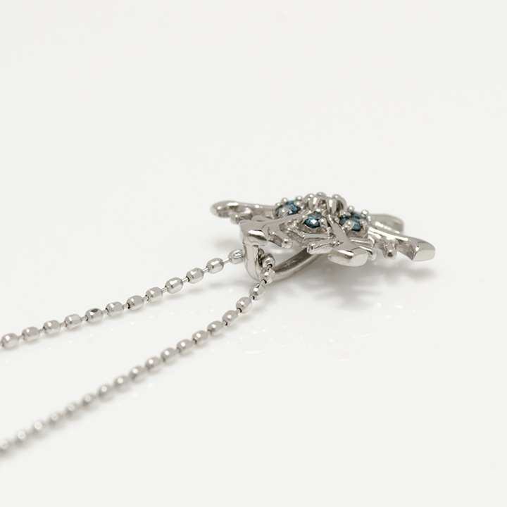 umu -アム- FINE JEWELRY STUIDIOK18 ブルーダイヤモンド スノー ペンダントトップpn0681_s.jpg