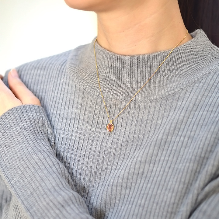 umu -アム- FINE JEWELRY STUIDIOK18 ピンクトルマリン ペンダントトップ 「ignudo」pn0682_i3.jpg