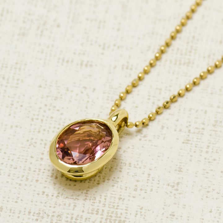 umu -アム- FINE JEWELRY STUIDIOK18 ピンクトルマリン ペンダントトップ 「ignudo」pn0682_kanban2.jpg