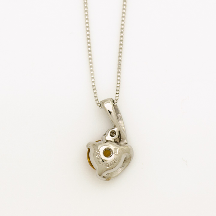 umu -アム- FINE JEWELRY STUIDIOK18 シトリン ダイヤモンド ペンダントトップ 「chiarita」pn0683_u.jpg