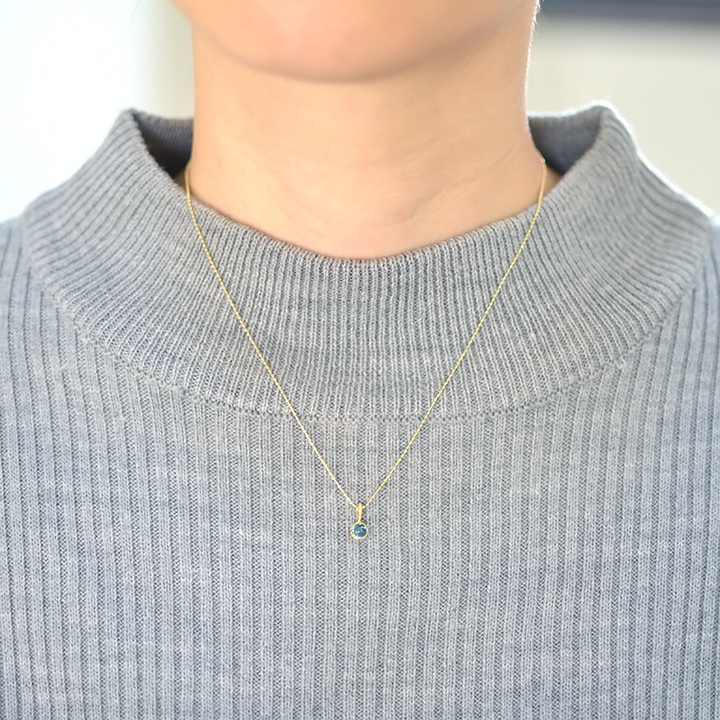 umu -アム- FINE JEWELRY STUIDIOK18 カボション ブルートパーズ ペンダントトップ 「amaretto」pn0685_i2.jpg