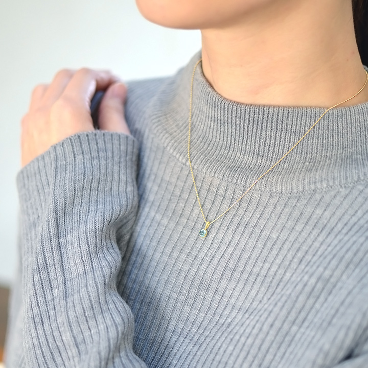 umu -アム- FINE JEWELRY STUIDIOK18 カボション ブルートパーズ ペンダントトップ 「amaretto」pn0685_i3.jpg