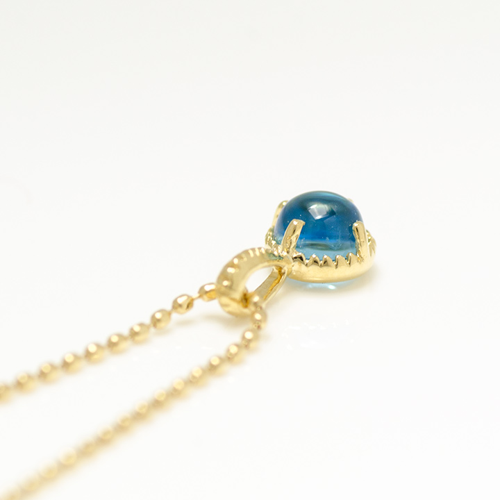 umu -アム- FINE JEWELRY STUIDIOK18 カボション ブルートパーズ ペンダントトップ 「amaretto」pn0685_s.jpg