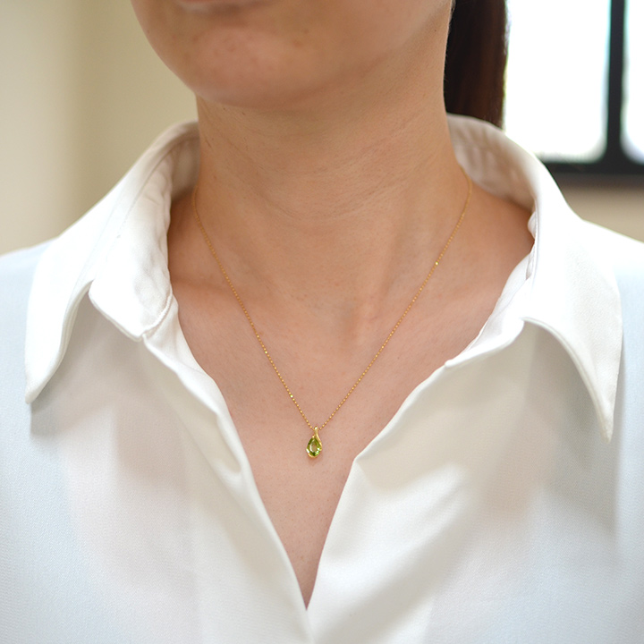 umu -アム- FINE JEWELRY STUIDIOK18 ペリドット ペンダントトップpn0694_i2.jpg