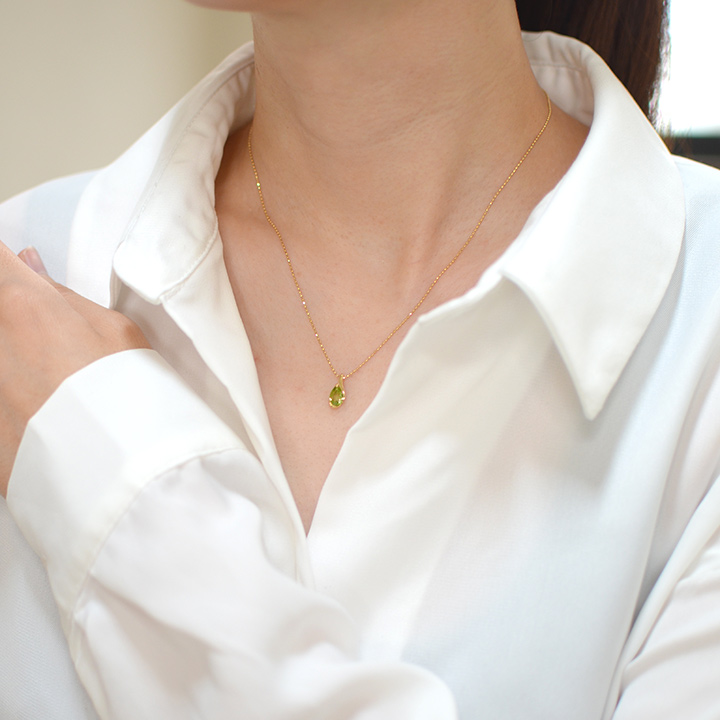 umu -アム- FINE JEWELRY STUIDIOK18 ペリドット ペンダントトップpn0694_i3.jpg