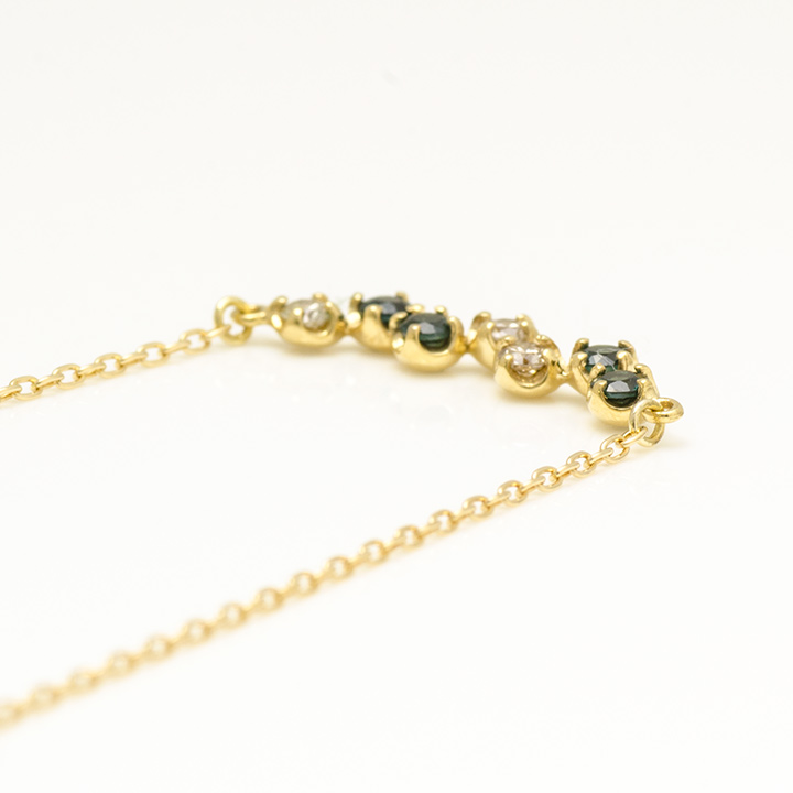 umu -アム- FINE JEWELRY STUIDIOK18 カラーチェンジガーネット ダイヤモンド ネックレス 「stellato」pn0695_s.jpg