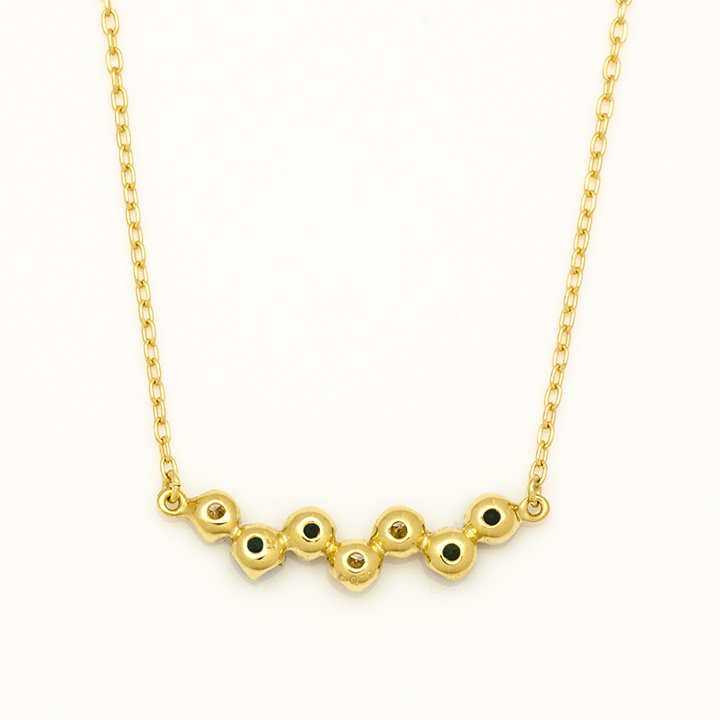 umu -アム- FINE JEWELRY STUIDIOK18 カラーチェンジガーネット ダイヤモンド ネックレス 「stellato」pn0695_u.jpg