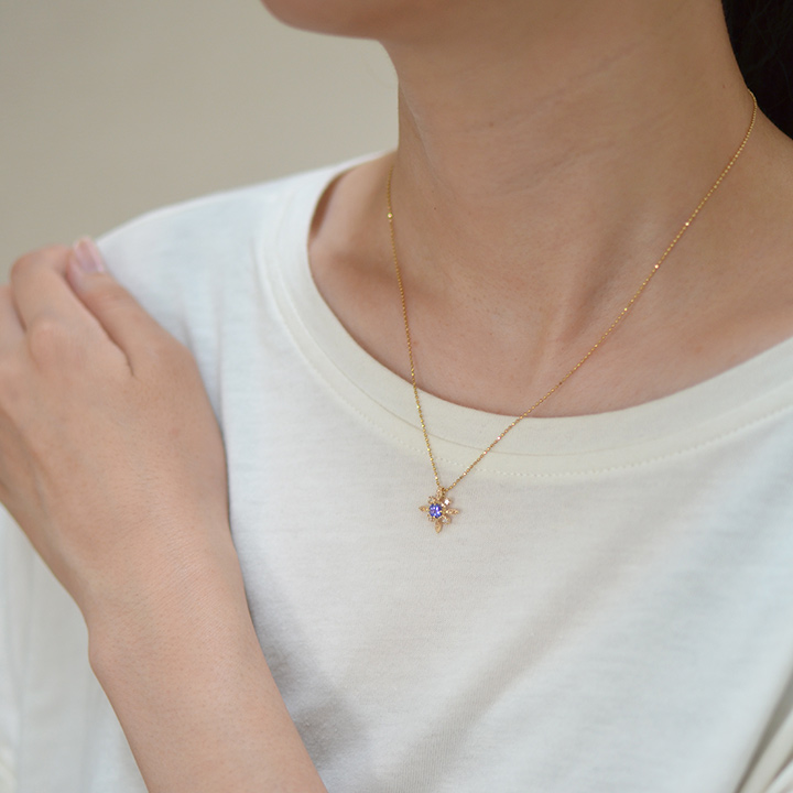 umu -アム- FINE JEWELRY STUIDIOK10 タンザナイト ダイヤモンド ペンダントトップ 「solare」pn0696_i3.jpg