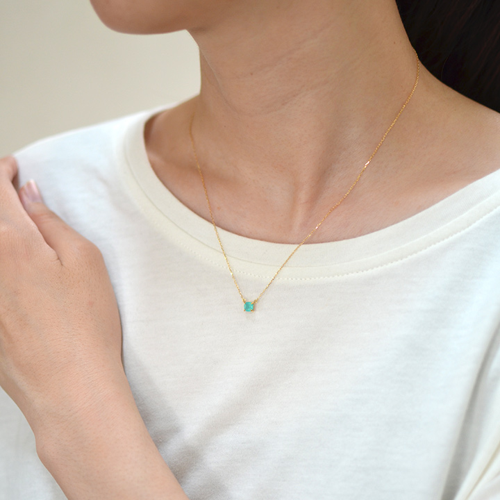 umu -アム- FINE JEWELRY STUIDIOK18 シーブルーカルセドニー ネックレスpn0702_i3.jpg