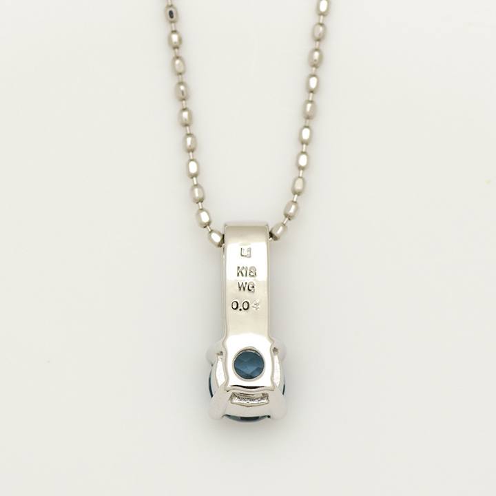 umu -アム- FINE JEWELRY STUIDIOK18 ロンドンブルートパーズ ダイヤモンド ペンダントトップ 「fiorito」pn0708_u.jpg