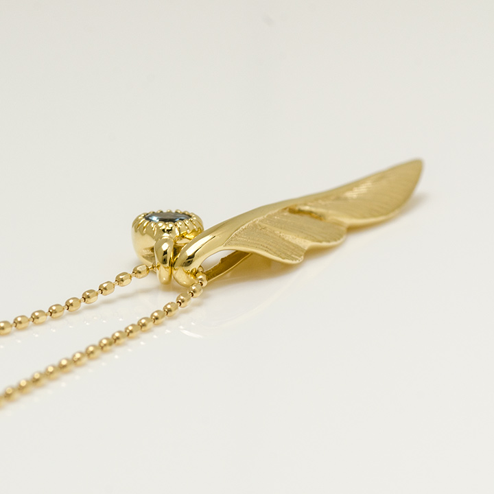umu -アム- FINE JEWELRY STUIDIOK18 カラーチェンジガーネット フェザー ペンダント 「egretta」pn0711_s.jpg