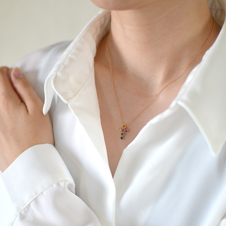 umu -アム- FINE JEWELRY STUIDIOK18 スイートベリー クロスモチーフ ペンダントトップ 「dolce」pn0712_i3.jpg