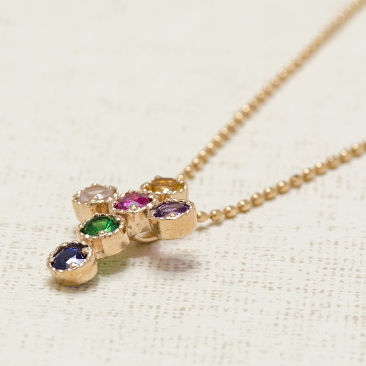umu -アム- FINE JEWELRY STUIDIOK18 スイートベリー クロスモチーフ ペンダントトップ 「dolce」pn0712_kanban2.jpg