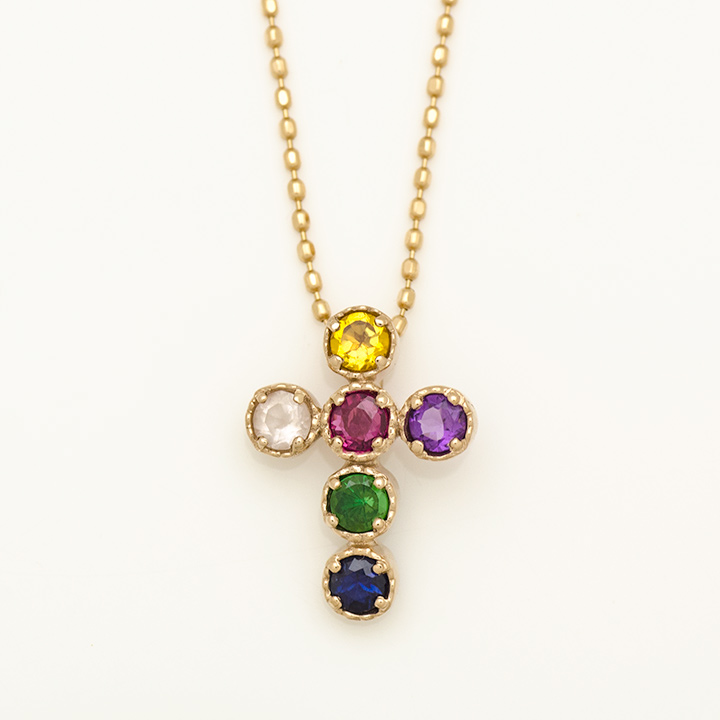 umu -アム- FINE JEWELRY STUIDIOK18 スイートベリー クロスモチーフ ペンダントトップ 「dolce」pn0712_m.jpg