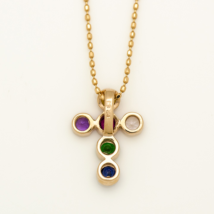 umu -アム- FINE JEWELRY STUIDIOK18 スイートベリー クロスモチーフ ペンダントトップ 「dolce」pn0712_u.jpg