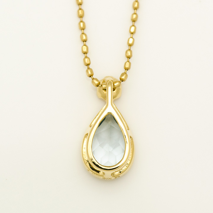 umu -アム- FINE JEWELRY STUIDIOK18 アクアマリン ダイヤモンド ペンダントトップ 「goccia」pn0714_u.jpg