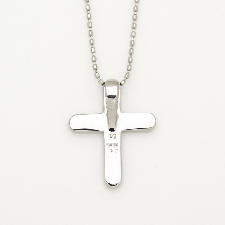 umu -アム- FINE JEWELRY STUIDIOK18 ブラックダイヤモンド クロスモチーフ ペンダントトップ 「croce」pn0715_u.jpg