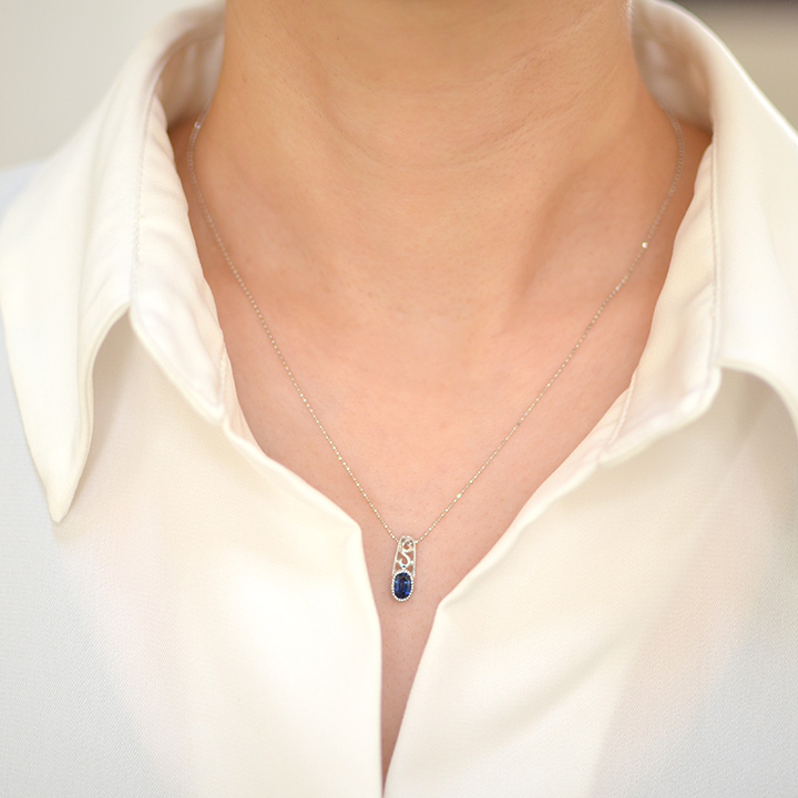 umu -アム- FINE JEWELRY STUIDIOブルーサファイア アイビー ペンダントトップ 「berso」pn0721_i2.jpg