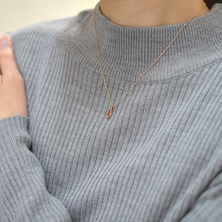 umu -アム- FINE JEWELRY STUIDIOK18 ピンクトルマリン ペンダントトップpn0725_i3.jpg