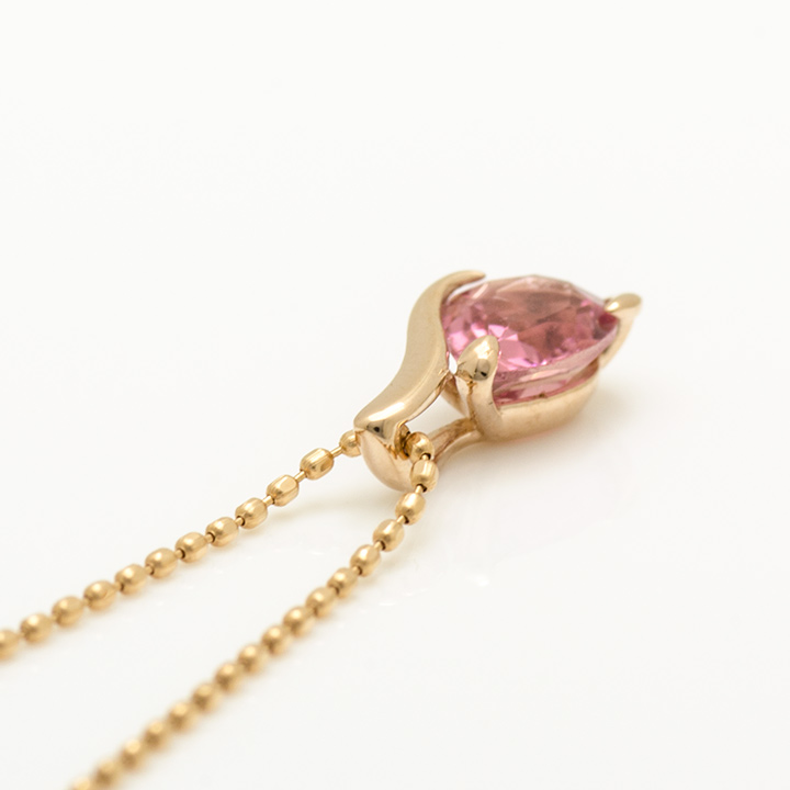 umu -アム- FINE JEWELRY STUIDIOK18 ピンクトルマリン ペンダントトップpn0725_s.jpg