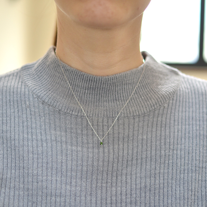 umu -アム- FINE JEWELRY STUIDIOK18 グリーントルマリン ペンダント 「rosa」pn0726_i2.jpg
