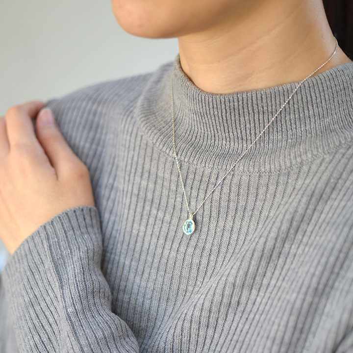 umu -アム- FINE JEWELRY STUIDIOK18 ブルートパーズ ペンダントトップ 「ignudo」pn0727_i3.jpg