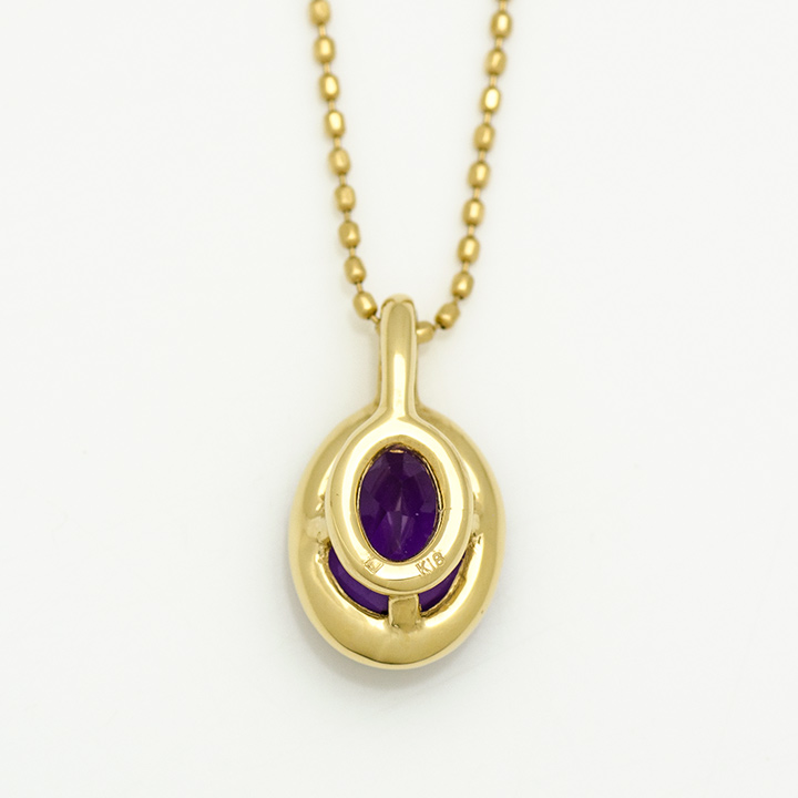 umu -アム- FINE JEWELRY STUIDIOK18 アメシスト ペンダントトップ 「ignudo」pn0729_u.jpg