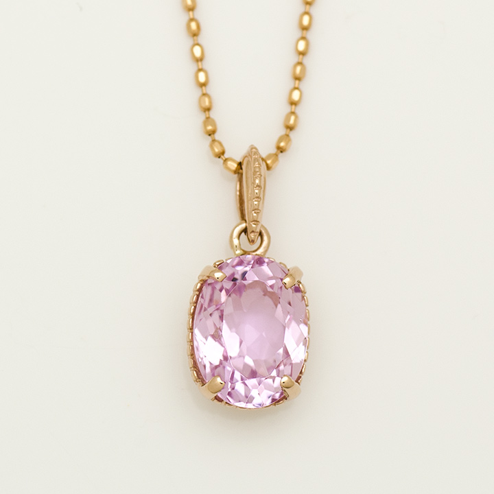 umu -アム- FINE JEWELRY STUIDIOK18 クンツァイト ペンダントトップ 「bagliore」pn0733_m.jpg