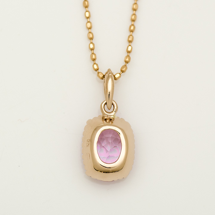 umu -アム- FINE JEWELRY STUIDIOK18 クンツァイト ペンダントトップ 「bagliore」pn0733_u.jpg