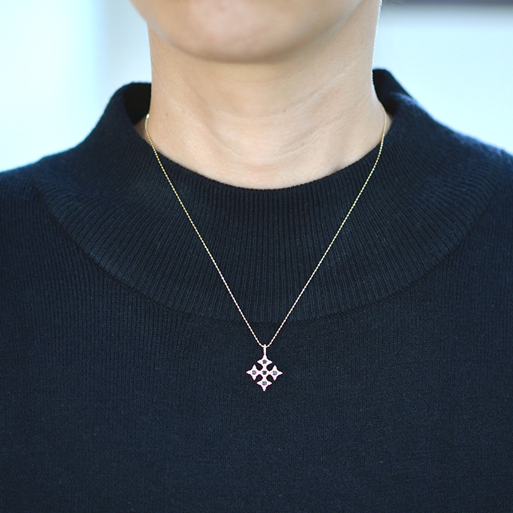 umu -アム- FINE JEWELRY STUIDIOK10 ブラックダイヤモンド クロス ペンダントトップ 「alone」pn0735_i2.jpg