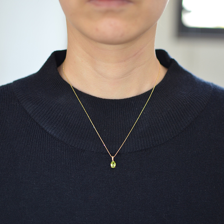 umu -アム- FINE JEWELRY STUIDIOK18 ペリドット ペンダントトップ 「naturale」pn0736_i2.jpg