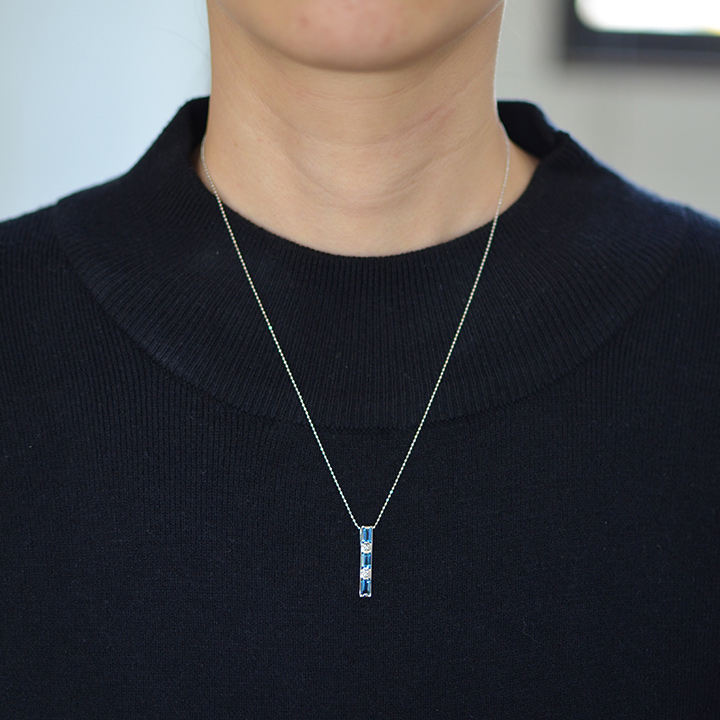 umu -アム- FINE JEWELRY STUIDIOK10 ロンドンブルートパーズ ダイヤモンド ペントップ 「lucente」pn0737_i2.jpg
