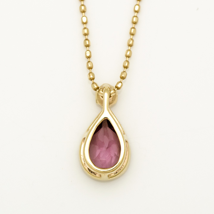 umu -アム- FINE JEWELRY STUIDIOK10 ロードライトガーネット ダイヤモンド ペントップ 「goccia」pn0740_u.jpg