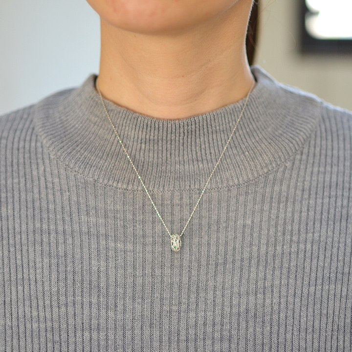 umu -アム- FINE JEWELRY STUIDIOK18 エメラルド ペンダントトップ 「cortile」pn0743_i2.jpg