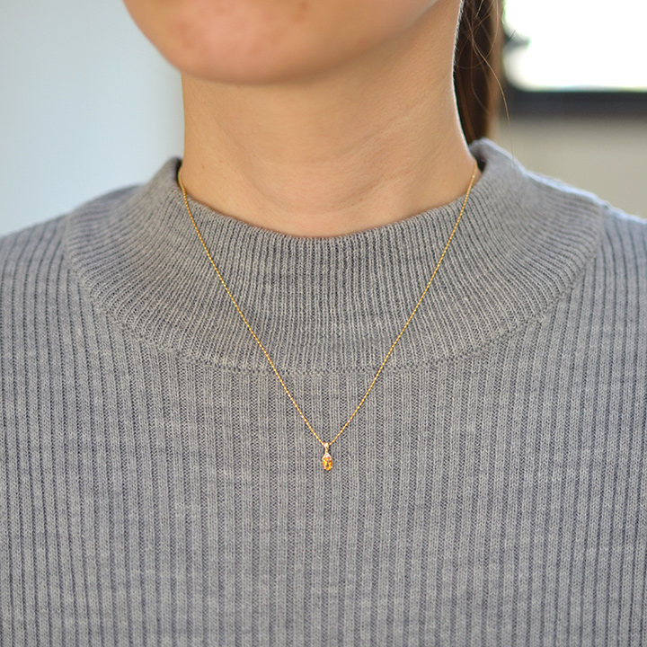 umu -アム- FINE JEWELRY STUIDIOK10 シトリン ダイヤモンド ペンダントトップ 「calzare」pn0746_i2.jpg