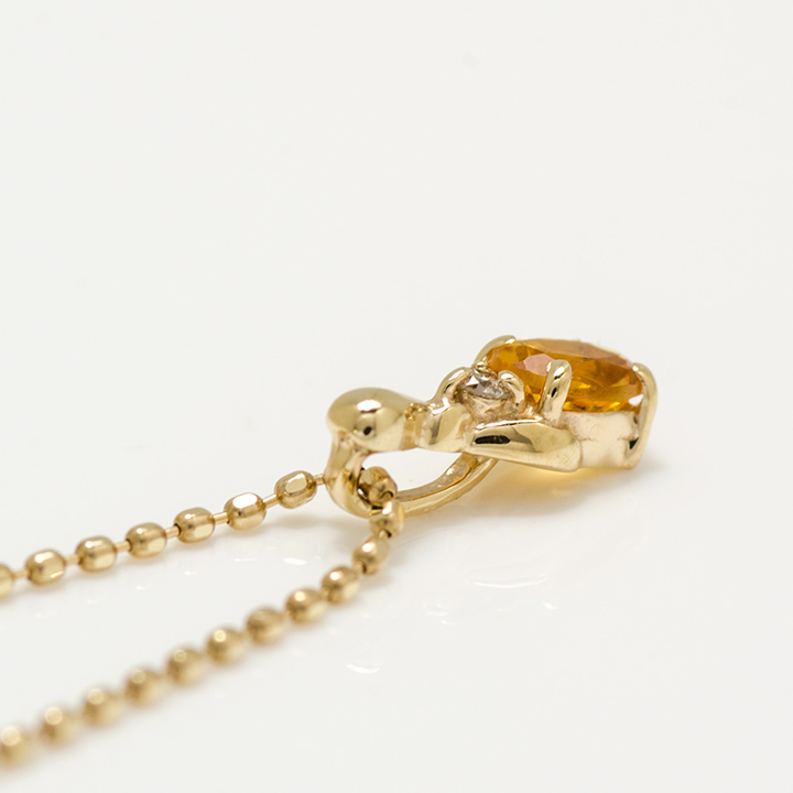 umu -アム- FINE JEWELRY STUIDIOK10 シトリン ダイヤモンド ペンダントトップ 「calzare」pn0746_s.jpg