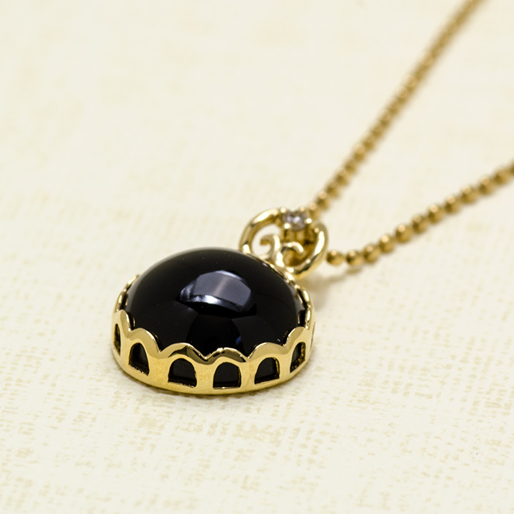 umu -アム- FINE JEWELRY STUIDIOK18 オニキス ダイヤモンド ペンダントトップ 「doma」pn0750_kanban2.jpg