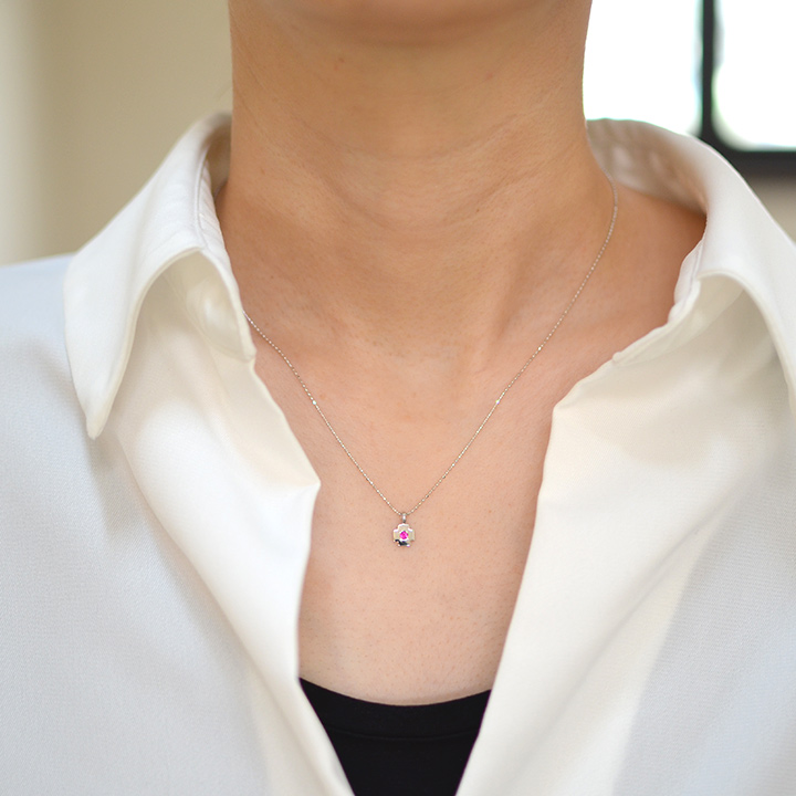 umu -アム- FINE JEWELRY STUIDIOルビー クロス ペンダントpn0752_i2.jpg